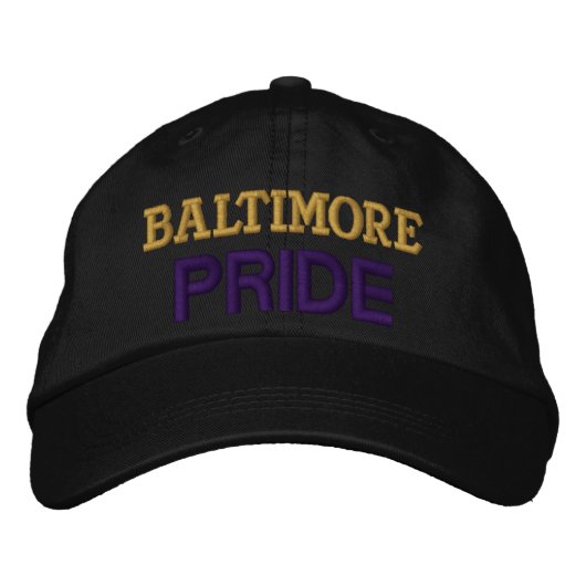 Brodée Casquette de la fierté Baltimore (Devant)