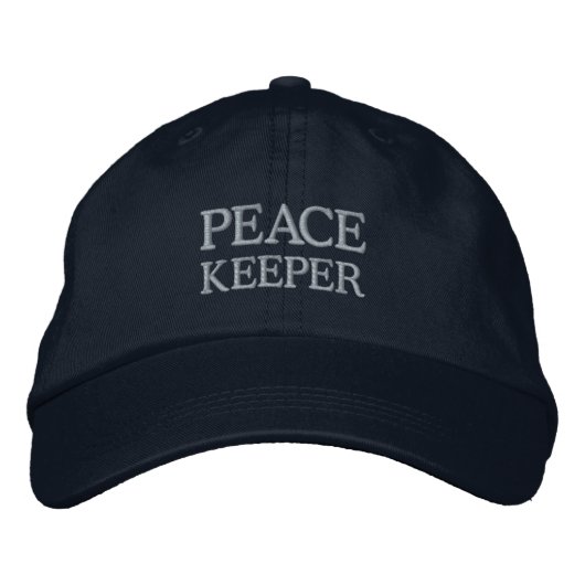 Brodée CASQUETTE DE LA PAIX (neutre) (Devant)