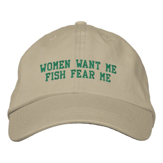 Brodée Casquette de la peur du poisson (Devant)
