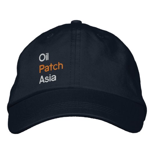 Brodée Casquette de l'Asie de correction d'huile (Devant)