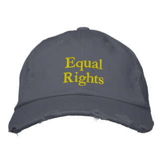 Brodée casquette de "l'égalité des droits"