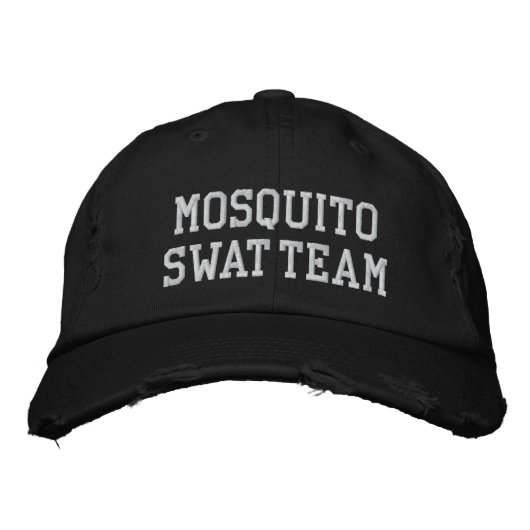 Brodée CASQUETTE DE L'ÉQUIPE MOSQUITO SWAT [Noir] (Devant)