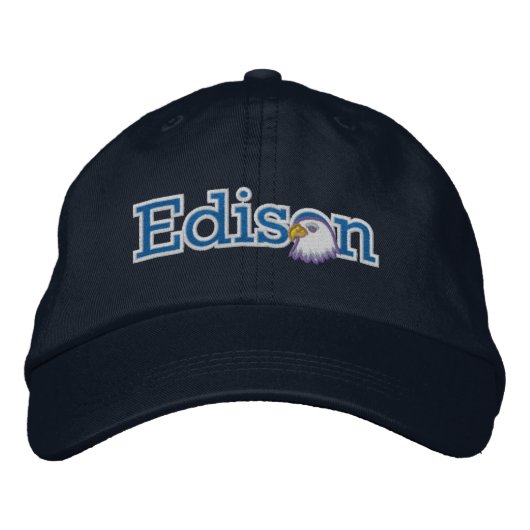 Brodée Casquette de logo Edison Masthead brodé (Devant)