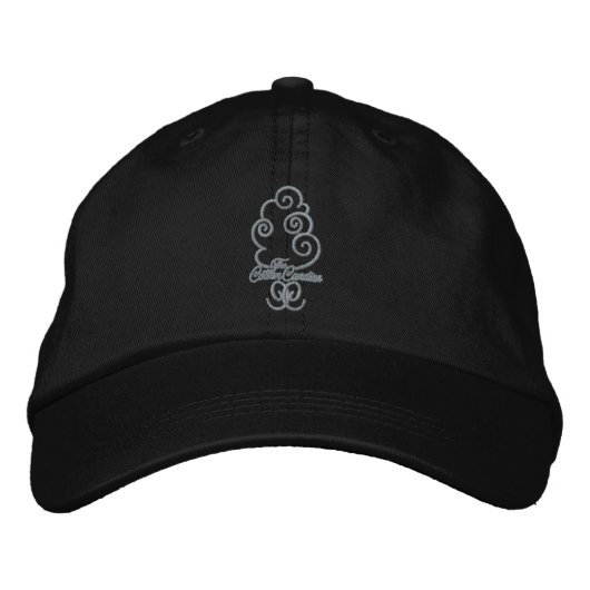 Brodée Casquette de logo piqué par cc, noir (Devant)