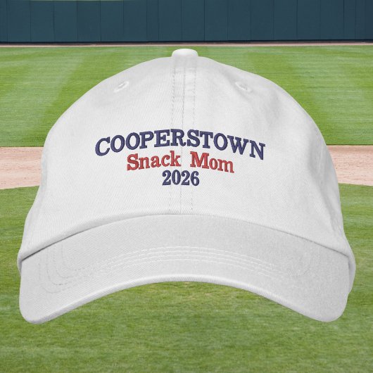 Brodée Casquette de Maman Snack de Cooperstown | Maman de