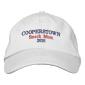 Brodée Casquette de Maman Snack de Cooperstown | Maman de (Devant)