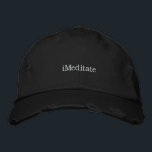 Brodée casquette de méditation<br><div class="desc">casquette de méditation Tous les logos,  phrases et photographies sont la propriété du créateur de ces produits et sont protégés par la loi.</div>