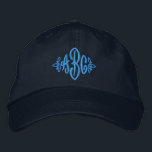 Brodée Casquette de monogramme<br><div class="desc">Les monogrammes rendent immédiatement n'importe quoi plus mignon !</div>