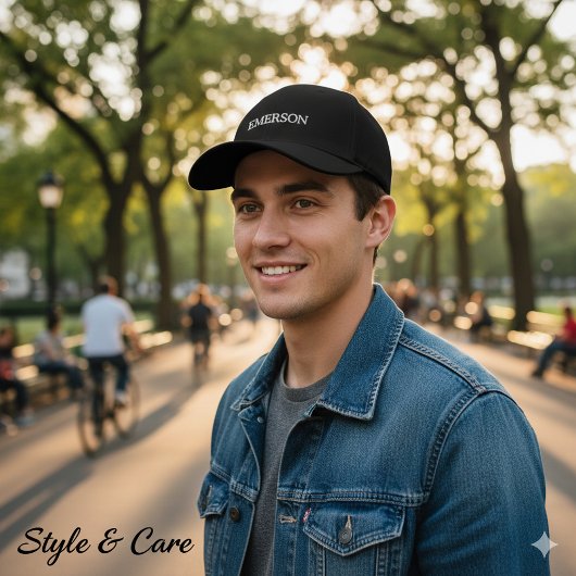 Brodée Casquette de nom personnalisé - Style de baseball 