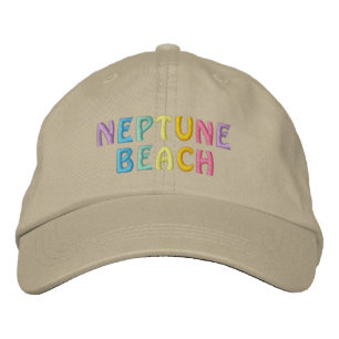 BRODÉE CASQUETTE DE PLAGE DE NEPTUNE