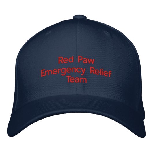 Brodée Casquette de réponse Red Paw (Devant)