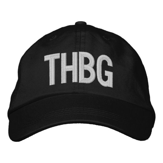 Brodée casquette de sangle arrière THBG (Devant)