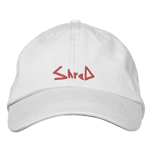 Brodée casquette de snowboard de shérif rouge (Devant)