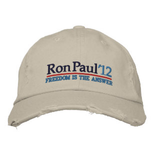 Brodée Casquette de style Campagne Ron Paul ’12