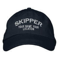Casquette de style nautique de skipper personnalis