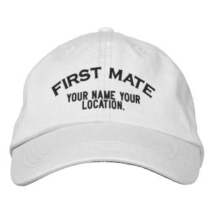 Brodée Casquette de style nautique personnalisé de premie