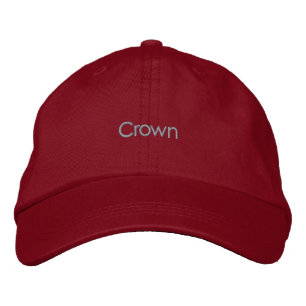 Brodée Casquette de texte personnalisé Couronne Couleur r