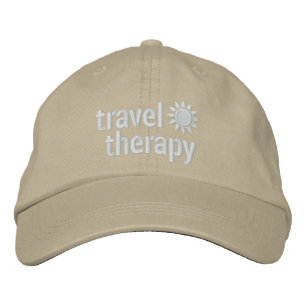Brodée Casquette de thérapie de voyage Kaki