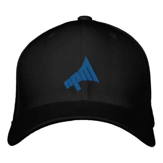 Brodée Casquette de travail de Flexit NPM avec logo bleu (Devant)