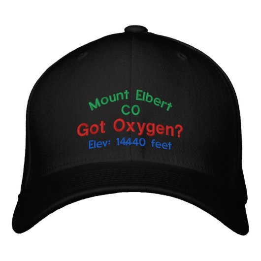 Brodée Casquette d'élévation du mont Elbert Colorado (Devant)