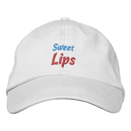 BRODÉE CASQUETTE DES LÈVRES SUCRÉS (Devant)