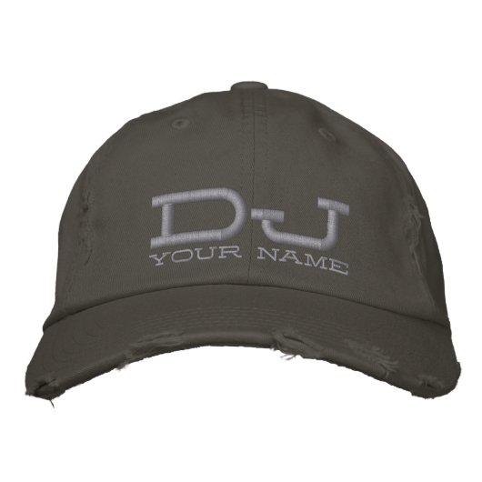 Brodée Casquette DJ cool (Devant)