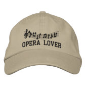 Brodée Casquette d'opéra brodé (Devant)