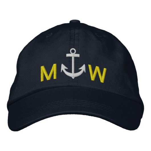 Brodée Casquette du capitaine par SRF (Devant)