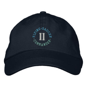 Brodée Casquette DU COMMANDANT DU SAUCER VOL