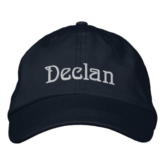 Brodée CASQUETTE du concepteur de noms DECLAN (Devant)