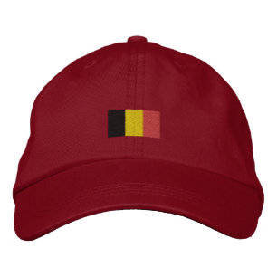 Brodée Casquette du drapeau belge - Casquette du drapeau