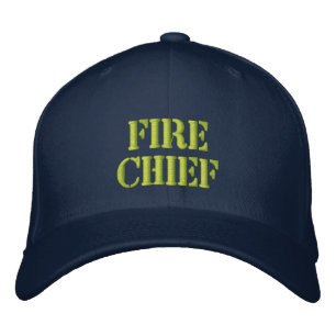 Brodée Casquette en chef des incendies