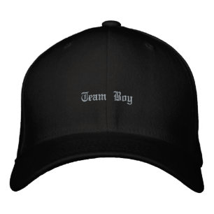 Brodée Casquette en laine Flexfit noire avec impression g