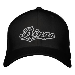 Brodée CASQUETTE en laine flexible BINGO PLAYER avec URL