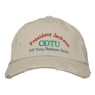 Brodée Casquette enseignant hors service