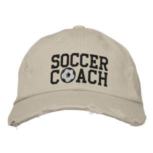 Brodée Casquette entraîneur de football