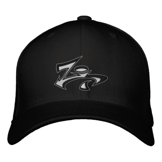 Brodée Casquette Flex de l'engrenage Zebra (Devant)