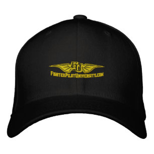 Brodée Casquette FU avec indicatif d'appel sur le dos
