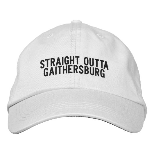 Brodée Casquette Gaithersburg Maryland (Devant)