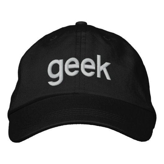 Brodée casquette "Geek" (Remake of Chris Pirillo's) (Devant)