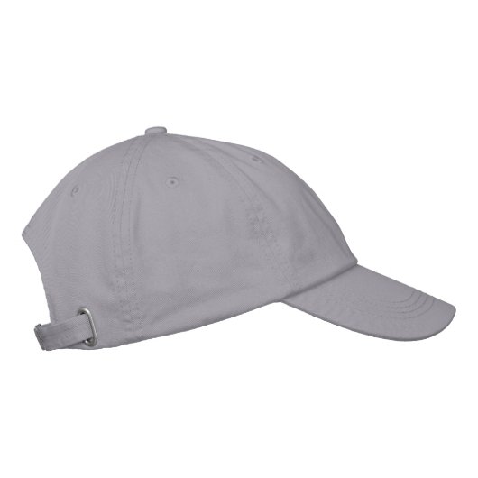 Brodée Casquette gris avec logo brodé (Droite)