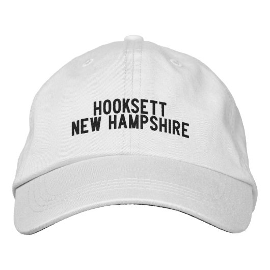 Brodée Casquette Hooksett New Hampshire (Devant)