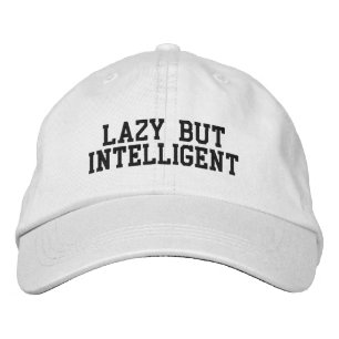 Brodée CASQUETTE LAZY MAIS INTELLIGENT par LBI APPAREL