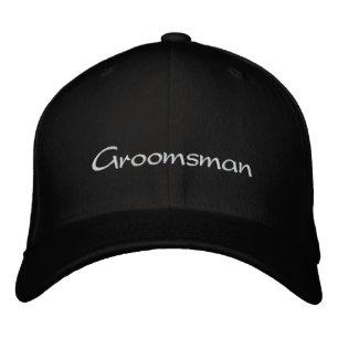 BRODÉE CASQUETTE MARIAGE GROOMSMAN EMBROISÉ