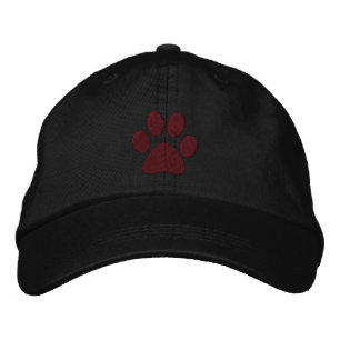 Brodée Casquette marron de patte