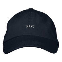 Casquette Navy King-cap confectionnée en tissu de
