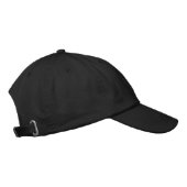 Brodée Casquette noir avec broderie de texte roi pour un (Droite)