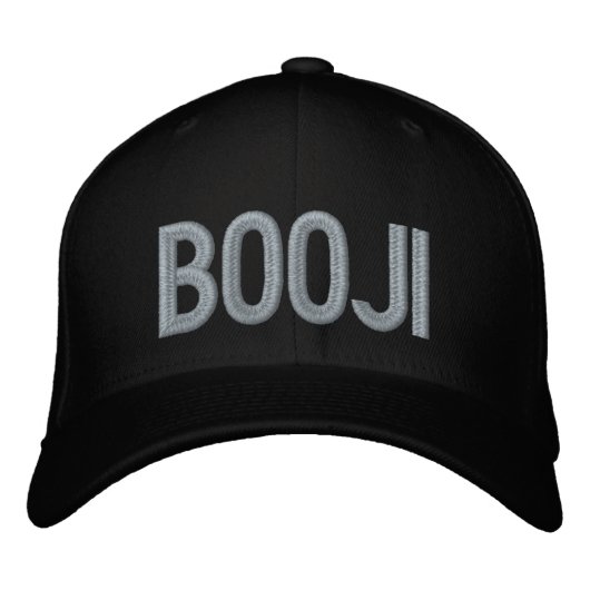 Brodée CASQUETTE noir BOOJI (Devant)