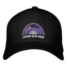 Casquette noir brodé