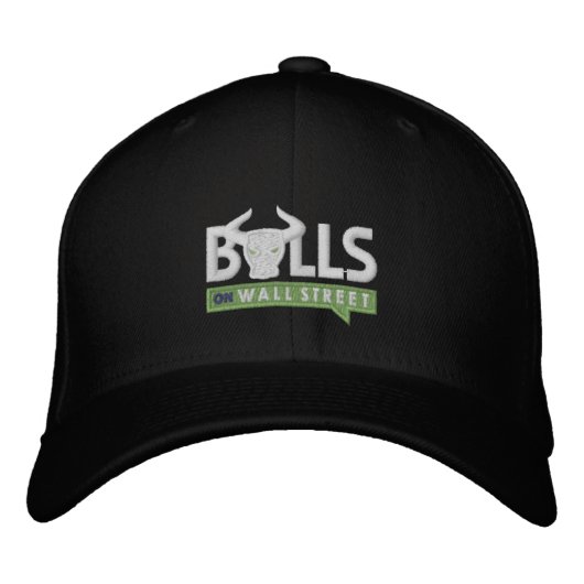 Brodée Casquette noir BULLS (Devant)